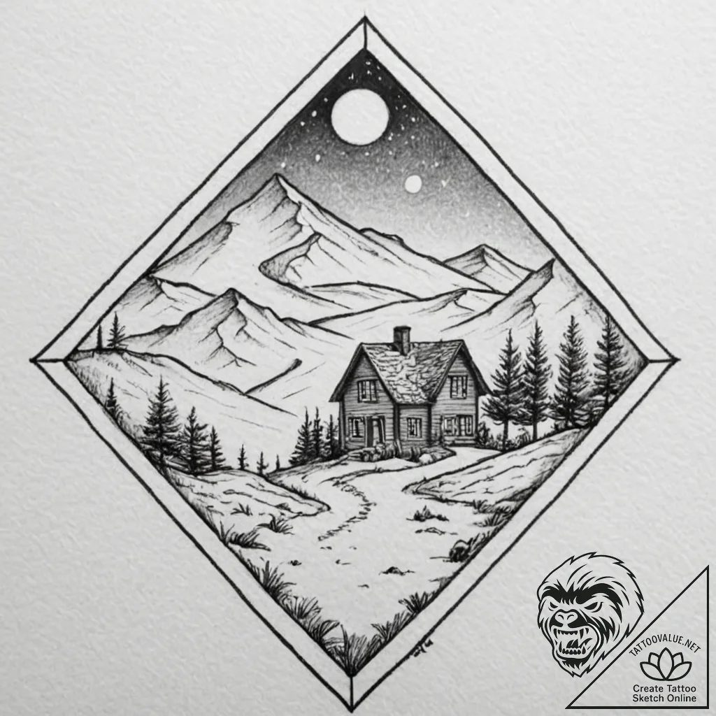 ... (еще 10 промптов по дюне: другие дома, пе... - tattoo sketch (№1752684740_0, 16.07.2025 16:52) — tattoovalue.net