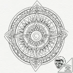 Tattoo sketch a zodiac glyph with a small, pe… – tattoo sketch (№1752685799_0, 16.07.2025 17:09) — tattoovalue.net