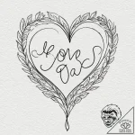 Tattoo sketch a short, abstract poem about lo… – tattoo sketch (№1752685963_0, 16.07.2025 17:12) — tattoovalue.net