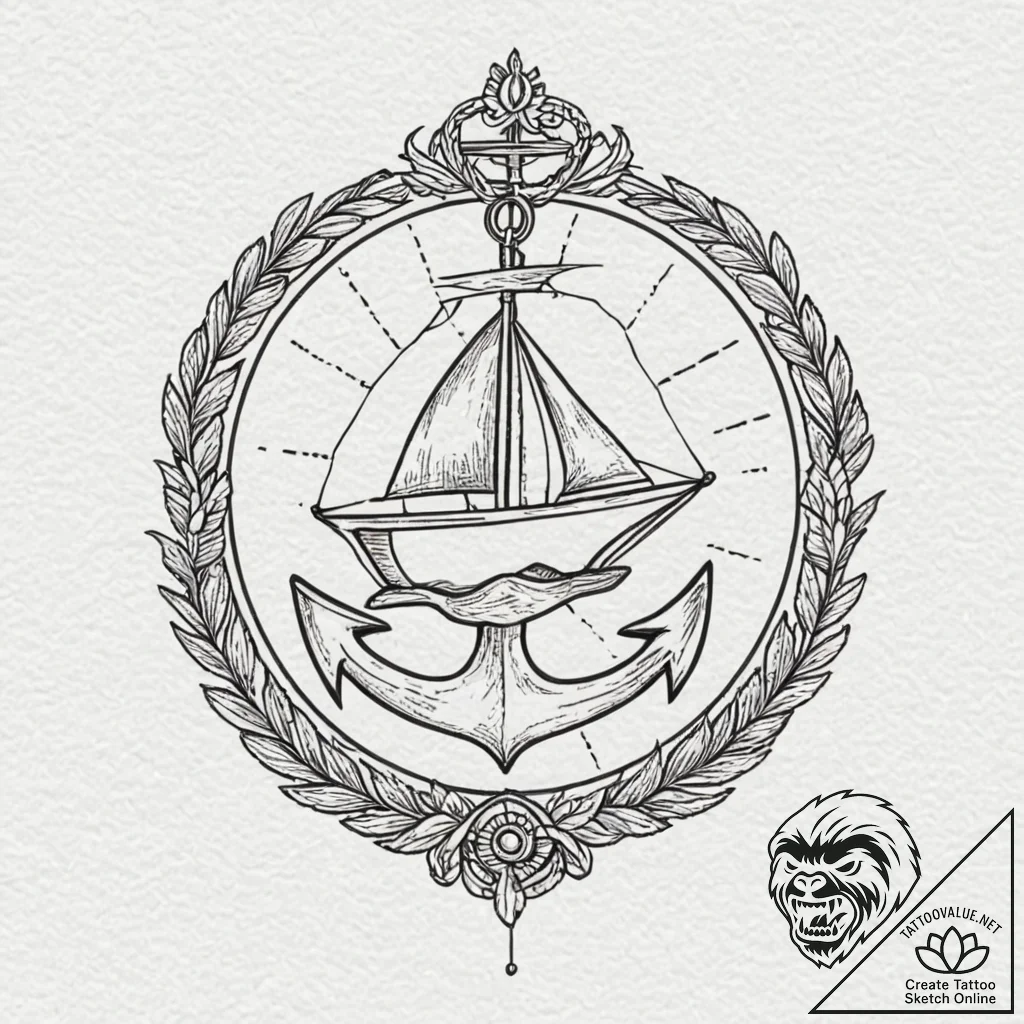 Tattoo sketch a soft, monochromatic palette w... - tattoo sketch (№1752690291_0, 16.07.2025 18:24) — tattoovalue.net