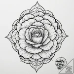Tattoo sketch a thorny rose or a bramble, sym… – tattoo sketch (№1752692886_0, 16.07.2025 19:08) — tattoovalue.net