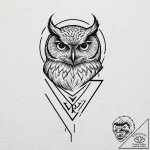 147. tattoo design: a “veda” rune with a subt… – tattoo sketch (№1752695618_0, 16.07.2025 19:53) — tattoovalue.net