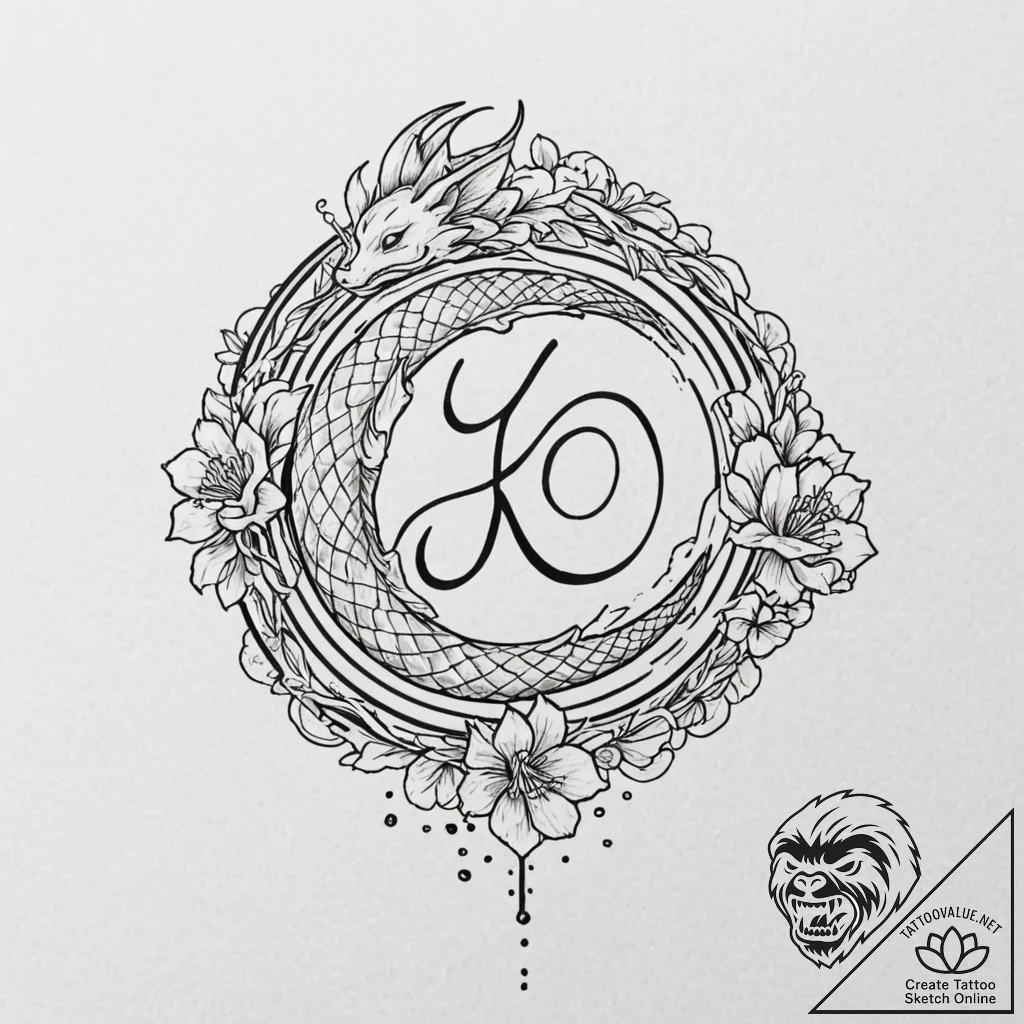 30. linework design of the "this is the way"... - tattoo sketch (№1752695936_0, 16.07.2025 19:58) — tattoovalue.net