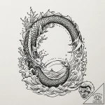 The abandoned, flooded hallways of a sunken s… – tattoo sketch (№1752697460_0, 16.07.2025 20:24) — tattoovalue.net