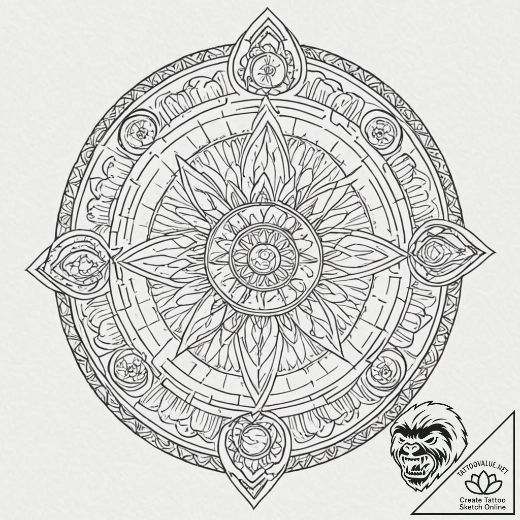 A sketch of the interior of the mos eisley ca... - tattoo sketch (№1752697701_0, 16.07.2025 20:28) — tattoovalue.net