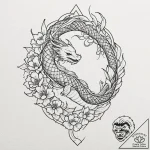 Tattoo sketch a subtle geometric pattern on a… – tattoo sketch (№1752698603_0, 16.07.2025 20:43) — tattoovalue.net
