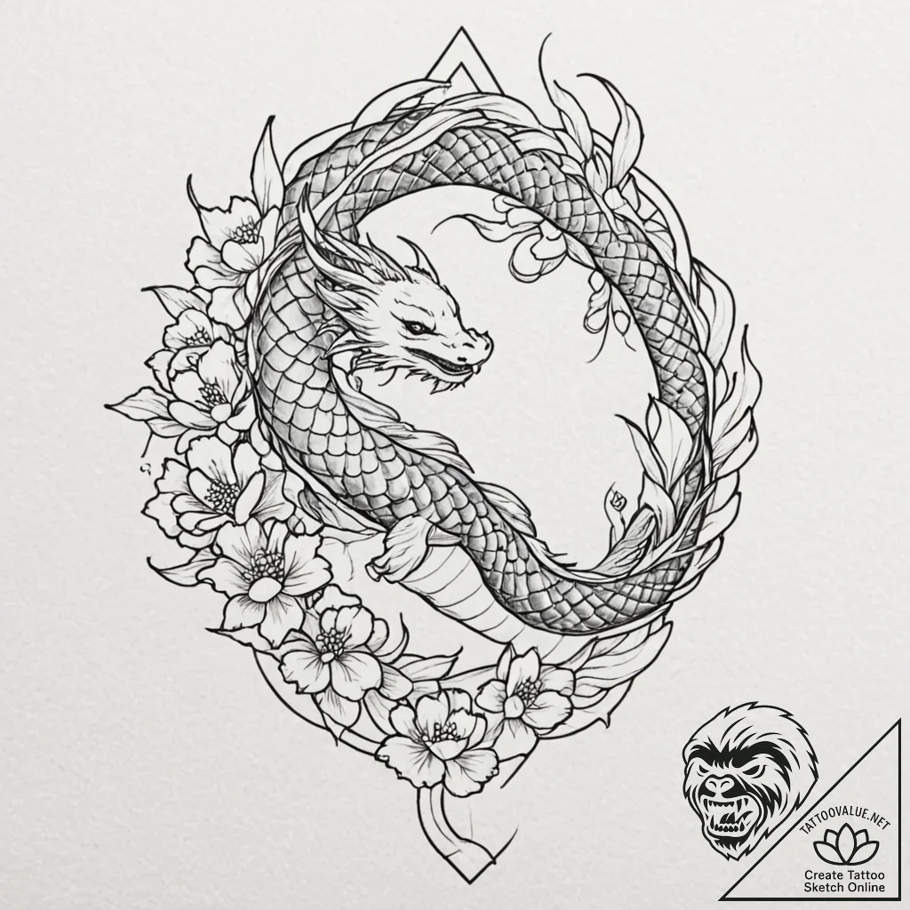 Tattoo sketch a subtle geometric pattern on a... - tattoo sketch (№1752698603_0, 16.07.2025 20:43) — tattoovalue.net