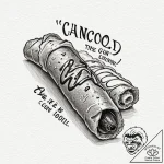 A chicano lettering tattoo of “leave the gun…. – tattoo sketch (№1752703080_0, 16.07.2025 21:58) — tattoovalue.net
