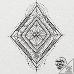 66. tattoo sketch: the rune “alatyr,” depicte… – tattoo sketch (№1752704098_0, 16.07.2025 22:14) — tattoovalue.net