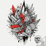 Tattoo design a phrase about living authentic… – tattoo sketch (№1752706141_0, 16.07.2025 22:49) — tattoovalue.net