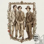 A watercolor tattoo of the main characters fr… – tattoo sketch (№1752706769_0, 16.07.2025 22:59) — tattoovalue.net