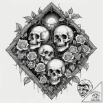 An old, forgotten attic filled with antique f… – tattoo sketch (№1752707004_0, 16.07.2025 23:03) — tattoovalue.net