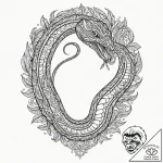 Cobra, artistic tattoo sketch, ornamental tat… – tattoo sketch (№1752709364_0, 16.07.2025 23:42) — tattoovalue.net