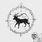 Tattoo sketch a subtle silhouette of the zodi… – tattoo sketch (№1752710146_0, 16.07.2025 23:55) — tattoovalue.net