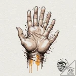120. a sketch of the self-destruct wrist gaun… – tattoo sketch (№1752711472_0, 17.07.2025 00:17) — tattoovalue.net