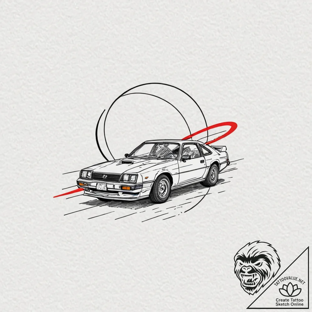 130. a graphic tattoo of the "88 mph" speed d... - tattoo sketch (№1752712253_0, 17.07.2025 00:30) — tattoovalue.net
