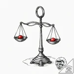 Tattoo sketch libra’s scales, delicate linewo… – tattoo sketch (№1752714217_0, 17.07.2025 01:03) — tattoovalue.net