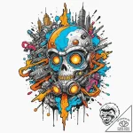 категория 1: научная фантастика (sci-fi) – 25… – tattoo sketch (№1752714297_0, 17.07.2025 01:04) — tattoovalue.net