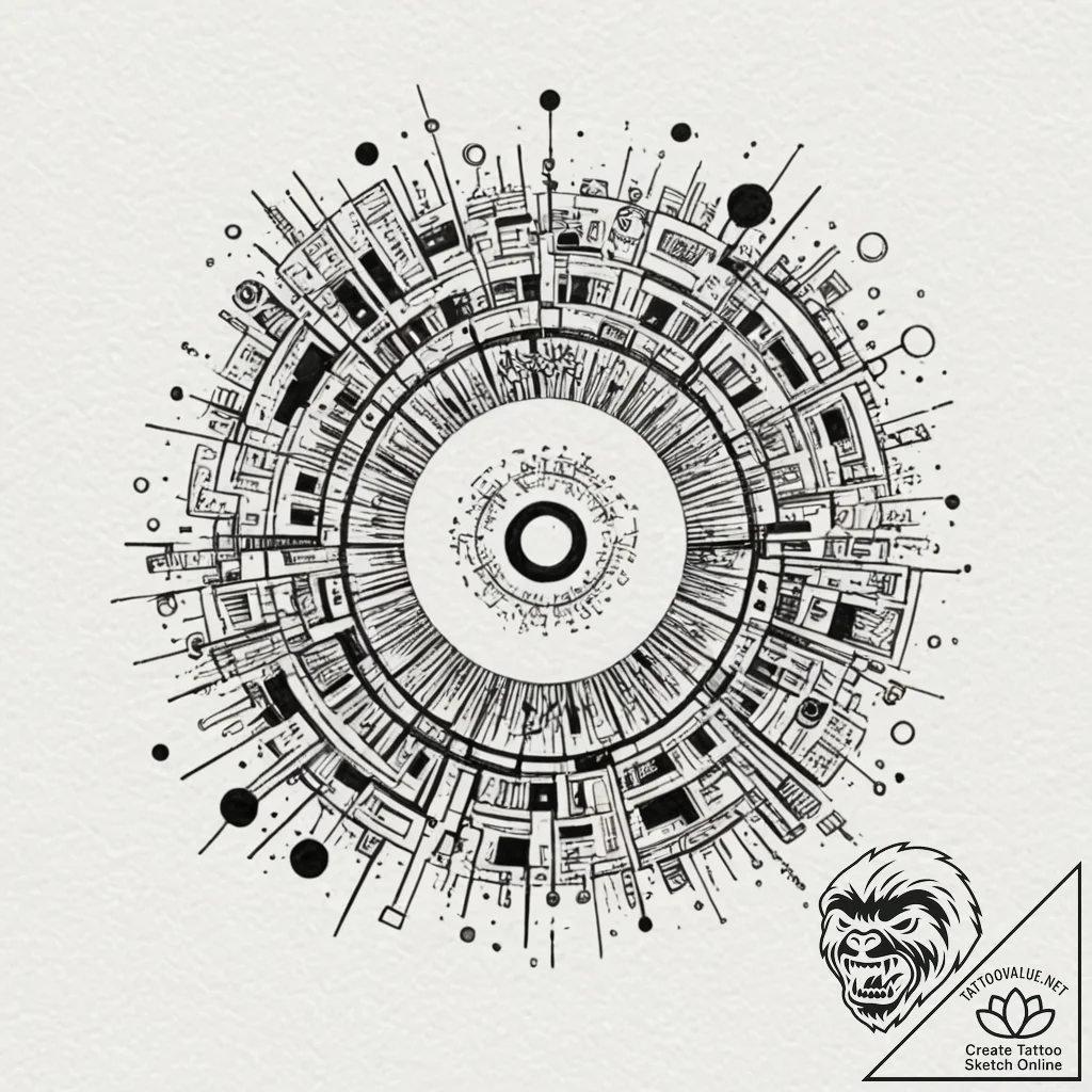 Tattoo design a stylized "cheat code" sequenc... - tattoo sketch (№1752715173_0, 17.07.2025 01:19) — tattoovalue.net