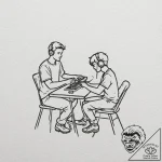 Tattoo design a minimalist silhouette of a ga… – tattoo sketch (№1752717048_0, 17.07.2025 01:50) — tattoovalue.net