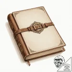 A detailed shot of an old, leather-bound book… – tattoo sketch (№1752718141_0, 17.07.2025 02:09) — tattoovalue.net