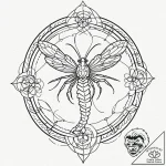 A sketch of a prawn from district 9, looking… – tattoo sketch (№1752719295_0, 17.07.2025 02:28) — tattoovalue.net