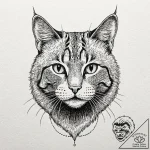 A close-up of a cat’s whiskers., concept art… – tattoo sketch (№1752720413_0, 17.07.2025 02:46) — tattoovalue.net