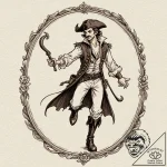 A neo-traditional tattoo of peter pan fightin… – tattoo sketch (№1752720492_0, 17.07.2025 02:48) — tattoovalue.net