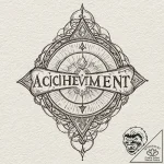 Tattoo sketch a glowing “achievement unlocked… – tattoo sketch (№1752721210_0, 17.07.2025 03:00) — tattoovalue.net