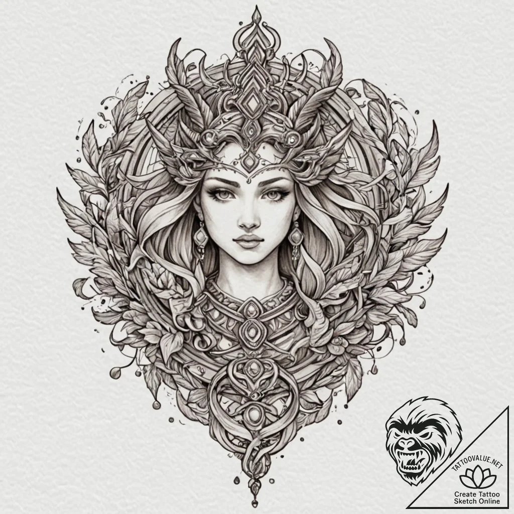 р“сђсѓрїрїр° 7: mythological & archetypal (рњ... - tattoo sketch (№1752721450_0, 17.07.2025 03:04) — tattoovalue.net