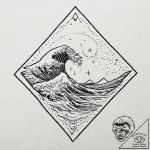 Tattoo sketch a “streaming live” icon with a… – tattoo sketch (№1752722332_0, 17.07.2025 03:18) — tattoovalue.net