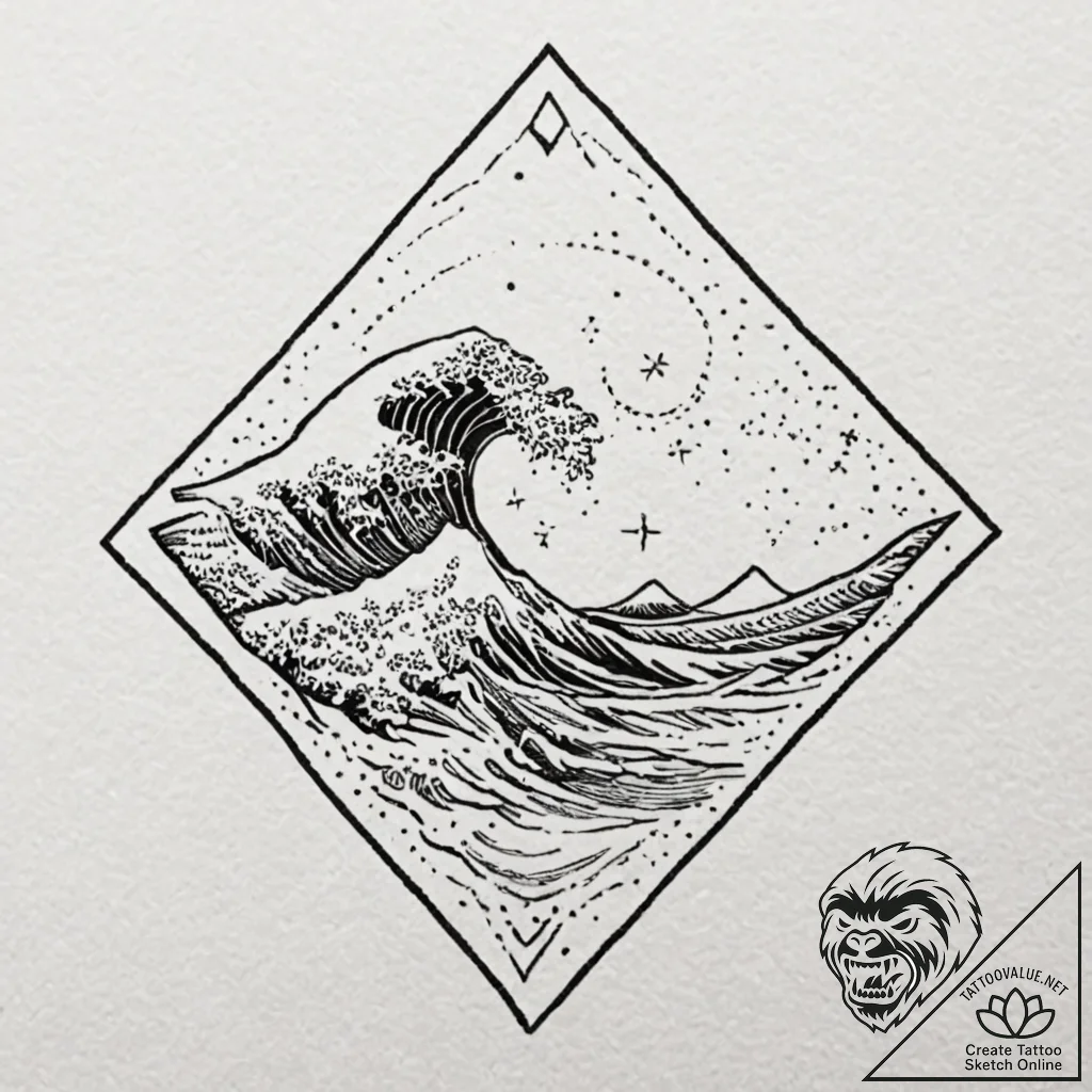 Tattoo sketch a "streaming live" icon with a... - tattoo sketch (№1752722332_0, 17.07.2025 03:18) — tattoovalue.net