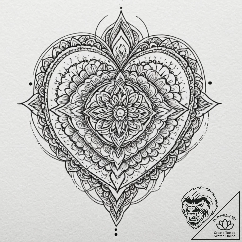 Tattoo design a hand drawing a heart on a mis... - tattoo sketch (№1752723772_0, 17.07.2025 03:42) — tattoovalue.net