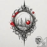 Tattoo sketch a magical staff with an element… – tattoo sketch (№1752723930_0, 17.07.2025 03:45) — tattoovalue.net