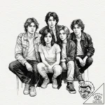 A watercolor tattoo of the main characters fr… – tattoo sketch (№1752724329_0, 17.07.2025 03:52) — tattoovalue.net