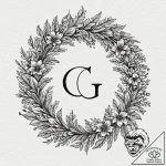 Tattoo design ‘gg’ surrounded by a winner’s w… – tattoo sketch (№1752724801_0, 17.07.2025 04:00) — tattoovalue.net