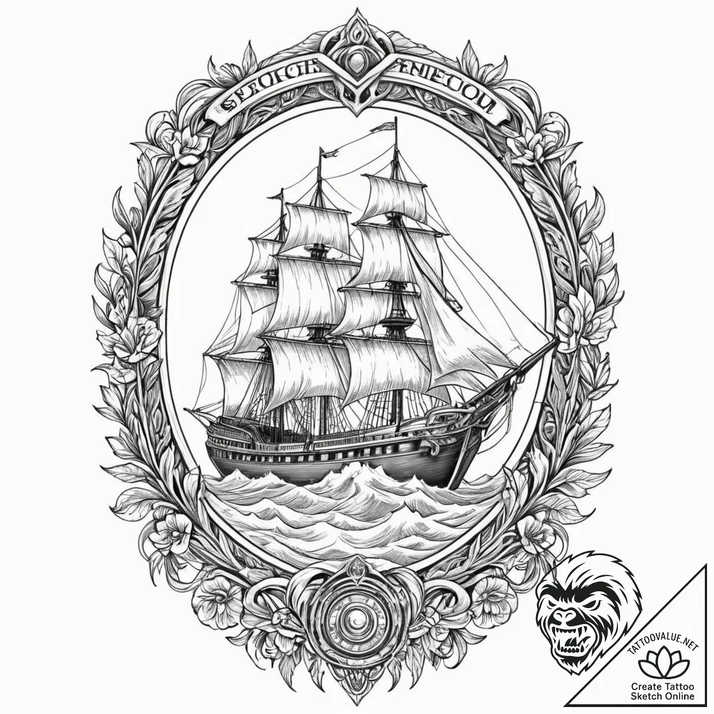 A sketch of the razor crest ship before it wa... - tattoo sketch (№1752724881_0, 17.07.2025 04:01) — tattoovalue.net