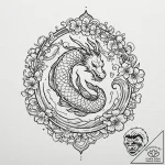Tattoo design a zodiac animal in a dynamic po… – tattoo sketch (№1752725200_0, 17.07.2025 04:06) — tattoovalue.net