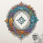 Tattoo design the glyph for pisces (12th hous… – tattoo sketch (№1752725920_0, 17.07.2025 04:18) — tattoovalue.net