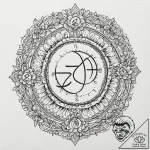 Tattoo design a floral arrangement forming th… – tattoo sketch (№1752726079_0, 17.07.2025 04:21) — tattoovalue.net