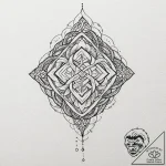 Tattoo design a strong, protective knotwork p… – tattoo sketch (№1752726602_0, 17.07.2025 04:30) — tattoovalue.net