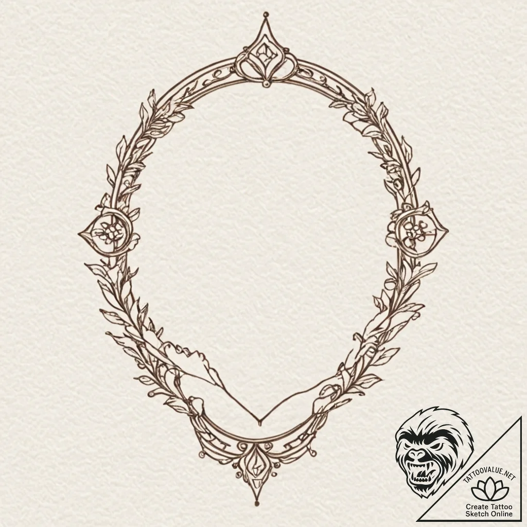 Tattoo sketch a foot with a small, intricate... - tattoo sketch (№1752727636_0, 17.07.2025 04:47) — tattoovalue.net