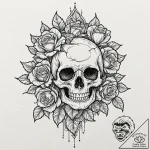 Tattoo sketch a hidden eye peering from behin… – tattoo sketch (№1752728432_0, 17.07.2025 05:00) — tattoovalue.net
