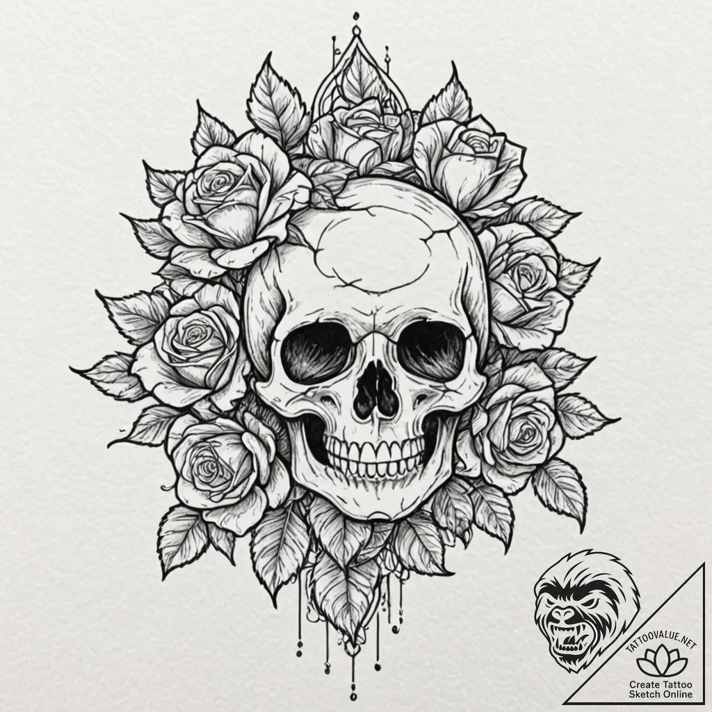 Tattoo sketch a hidden eye peering from behin... - tattoo sketch (№1752728432_0, 17.07.2025 05:00) — tattoovalue.net