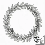Tattoo design a strong, protective wreath mad… – tattoo sketch (№1752728592_0, 17.07.2025 05:03) — tattoovalue.net