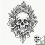 Tattoo sketch an abstract representation of i… – tattoo sketch (№1752729392_0, 17.07.2025 05:16) — tattoovalue.net
