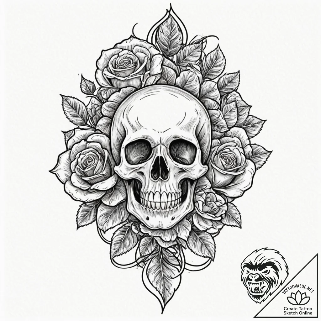 Tattoo sketch an abstract representation of i... - tattoo sketch (№1752729392_0, 17.07.2025 05:16) — tattoovalue.net