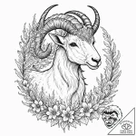 Tattoo design a capricorn goat-fish, half cov… – tattoo sketch (№1752730352_0, 17.07.2025 05:32) — tattoovalue.net