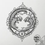 Tattoo sketch a minimalist representation of… – tattoo sketch (№1752730671_0, 17.07.2025 05:37) — tattoovalue.net