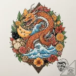 A charcuterie board with a variety of cheeses… – tattoo sketch (№1752732272_0, 17.07.2025 06:04) — tattoovalue.net